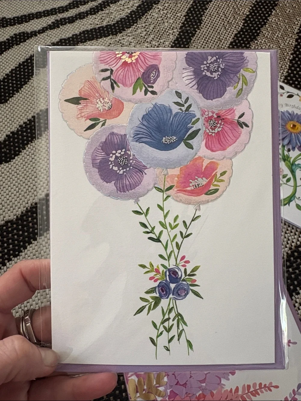 🆕Bundle Of 4 Floral Papyrus Greeting Cards